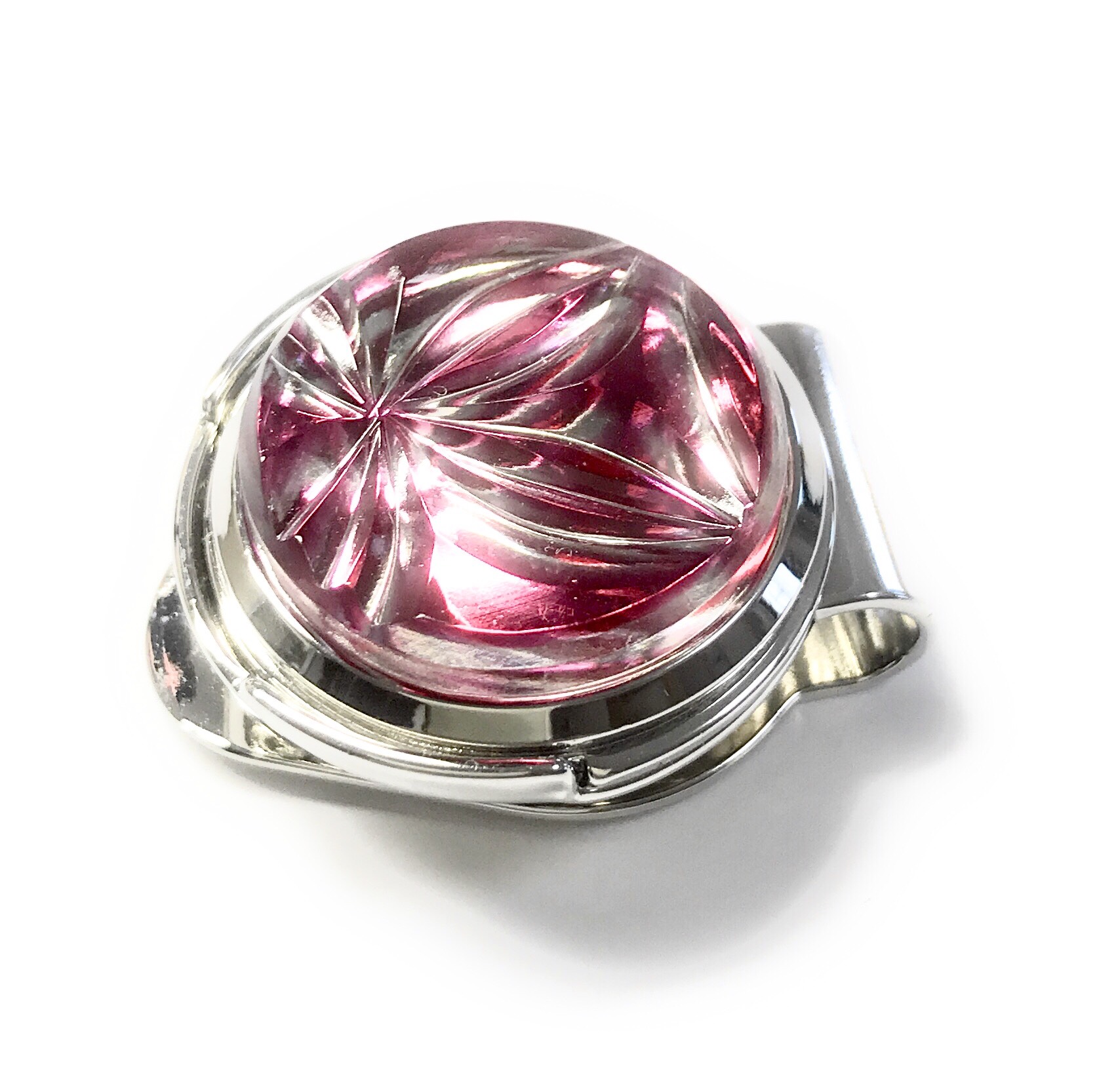 東京切子ゴルフマーカー　雅七宝　 金赤