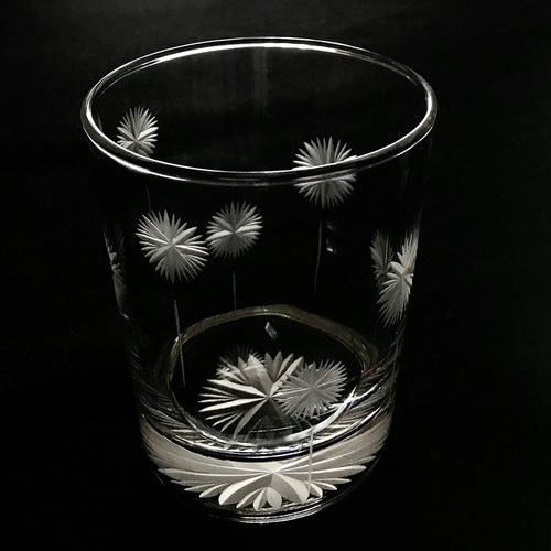 鉛筆アート「花とロックグラス」 M-3067-BP 花籠文様 ミニオールド – 硝子工房 彩鳳