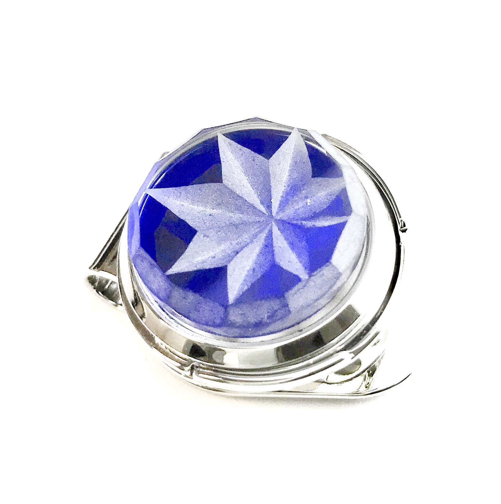 東京切子ゴルフマーカー　もみじ　ネイビー