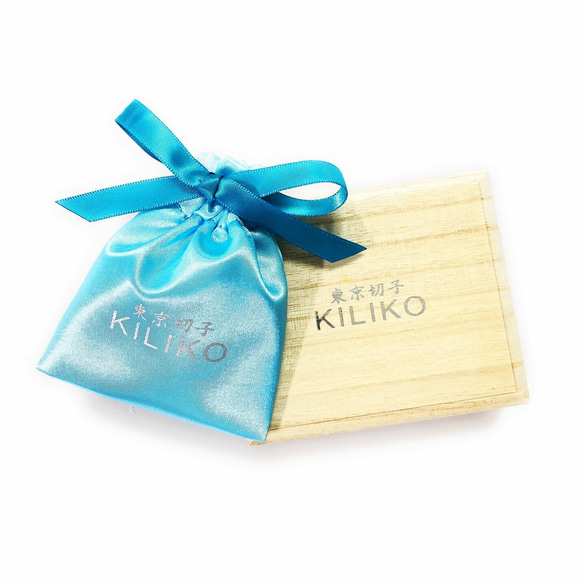 東京切子コンパクトミラー 星姫 　ダークブルー　Silver 5枚目の画像