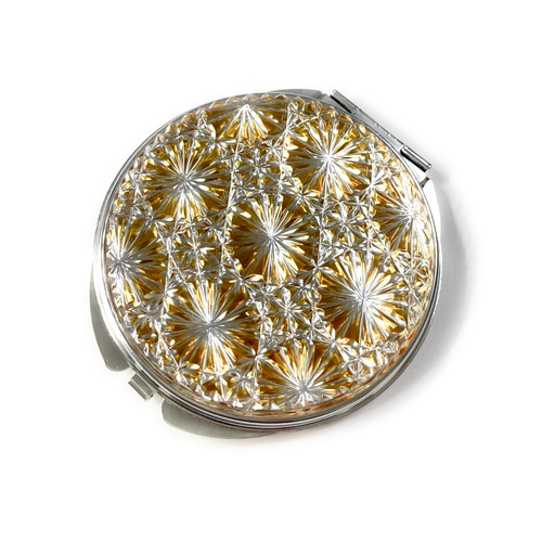 東京切子コンパクトミラー 星姫 アンバー Silver 手鏡 KILIKO 通販