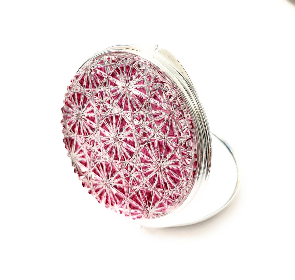 東京切子コンパクトミラー　星姫　 Silver 東京切子コンパクトミラー 星姫 Silver | 東京切子KILIKO・光学