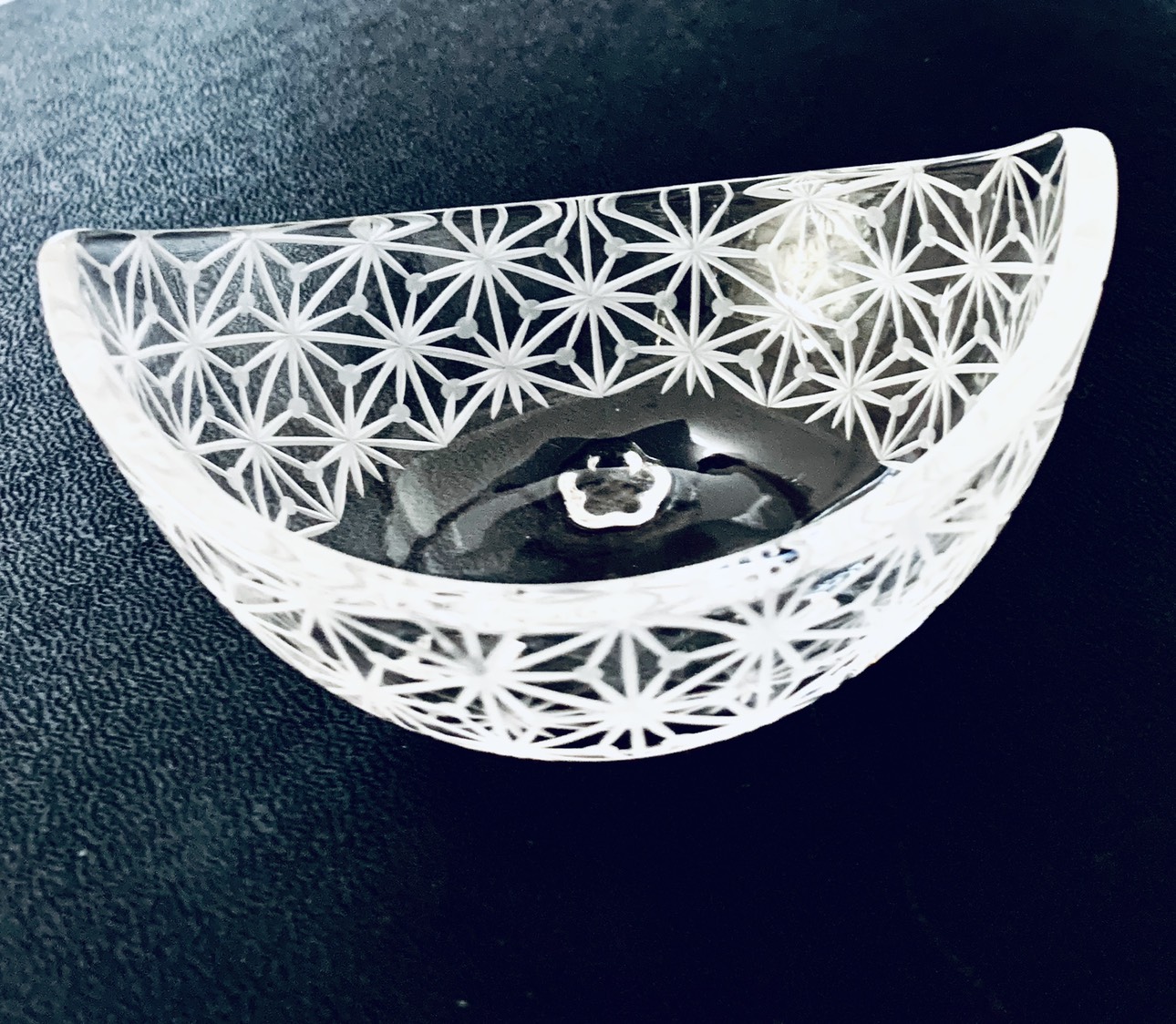 東京切子（花切子）小鉢　千代紙