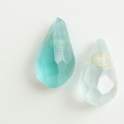 △▶▽ウミノナミナミダ SEA GLASS ピアス r 3枚目の画像