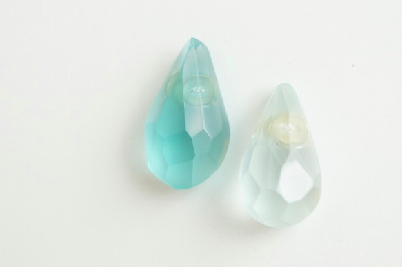 △▶▽ウミノナミナミダ SEA GLASS ピアス r 3枚目の画像