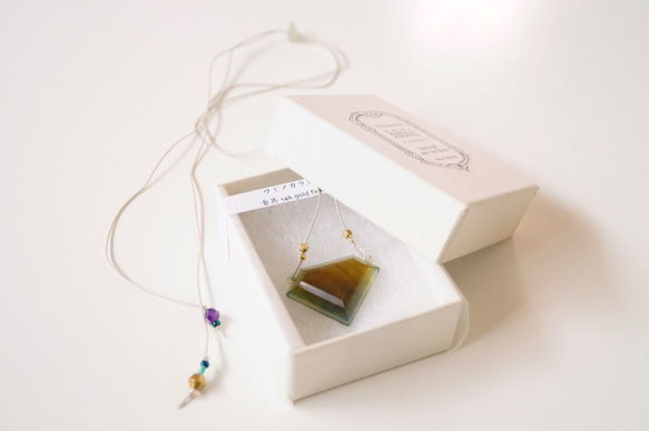 △▶▽ウミノガラス SEAGLASS PENDANT -a- 8枚目の画像