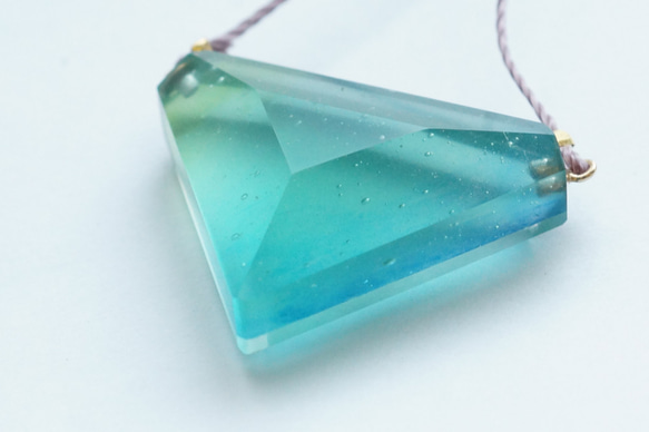 △▶▽ウミノガラス SEAGLASS PENDANT -o- 3枚目の画像