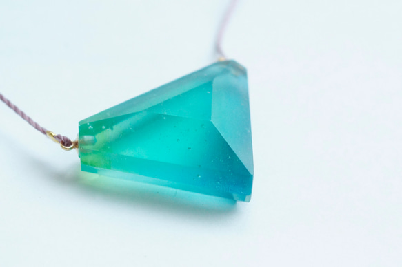 △▶▽ウミノガラス SEAGLASS PENDANT -o- 2枚目の画像