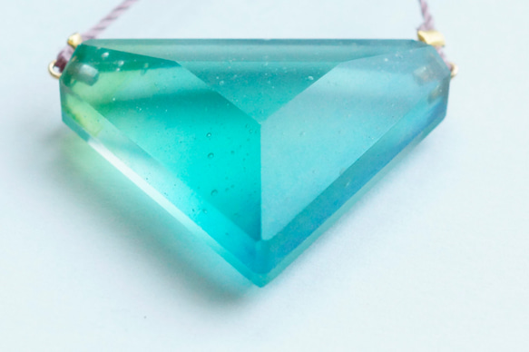 △▶▽ウミノガラス SEAGLASS PENDANT -o- 6枚目の画像