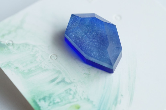 △▶▽ウミノガラス (SeaGlass）片耳ピアス p 6枚目の画像