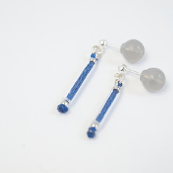 glass stick pierce　S-blue 1枚目の画像