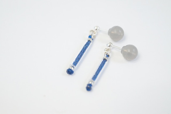 glass stick pierce　S-blue 1枚目の画像