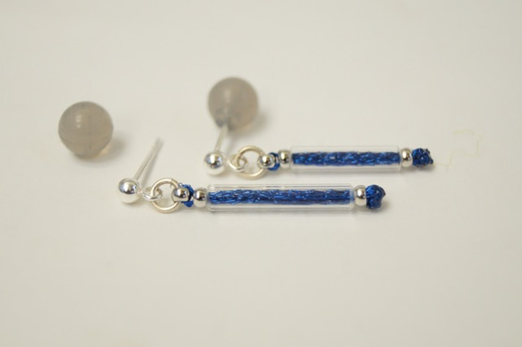 glass stick pierce　S-blue 3枚目の画像