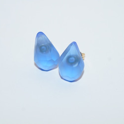 △▶▽ウミノナミナミダ SEA GLASS ピアス h 4枚目の画像