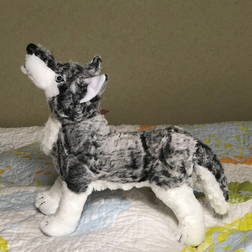 オオカミ立ち型リアル ぬいぐるみ アトリエ・メサージュ 通販