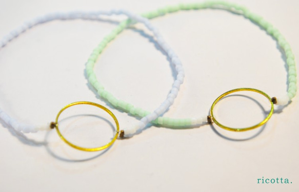*Bracelet Bar* Ring Bracelet - Sorbet Colors 1枚目の画像