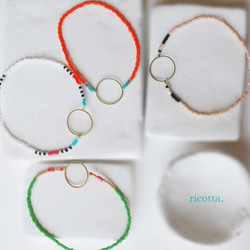 *Bracelet Bar* Ring Bracelet Assorted Colors 1枚目の画像