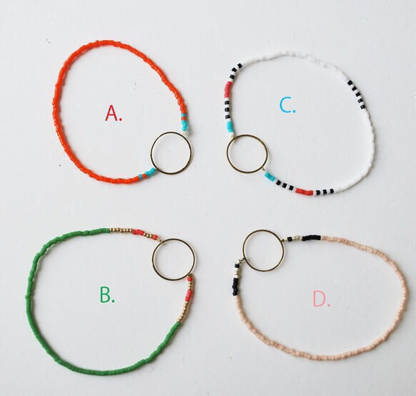 *Bracelet Bar* Ring Bracelet Assorted Colors 2枚目の画像