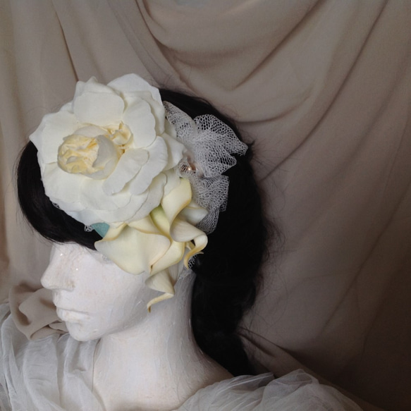 新娘頭飾（面紗另售） 第2張的照片