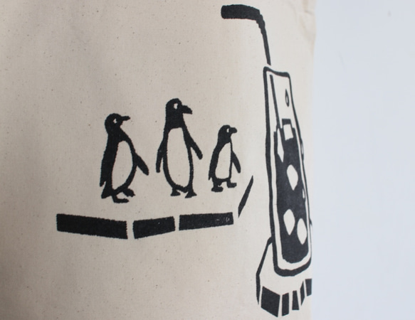 【受注製作】Penguin meets Cola トートバッグ 6枚目の画像
