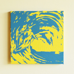 Big Blue Wave 布料面板[波普艺术] 第3張的照片