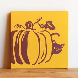 Pumpkin Cat ファブリック/アートパネル 4枚目の画像
