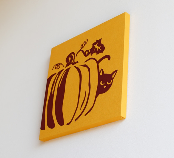 Pumpkin Cat ファブリック/アートパネル 2枚目の画像
