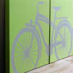 Lime Bicycle 布料面板[波普艺术] 2件套 第9張的照片