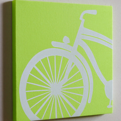 Lime Bicycle 布料面板[波普艺术] 2件套 第2張的照片