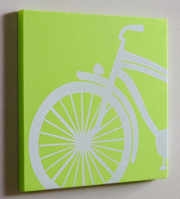 Lime Bicycle 布料面板[波普艺术] 2件套 第2張的照片