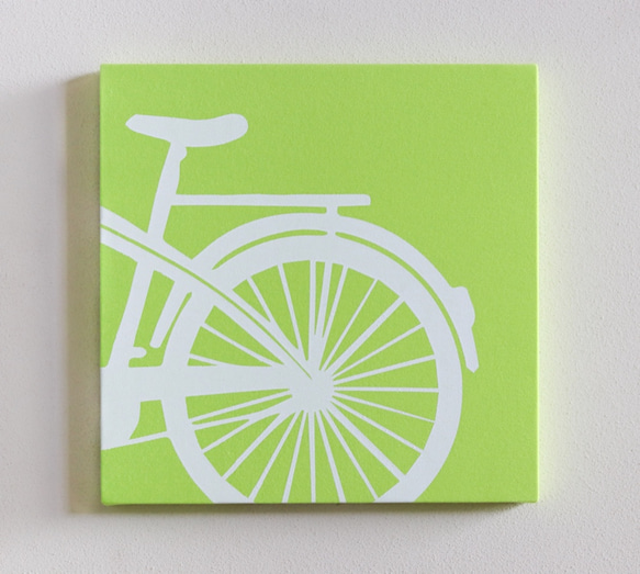 Lime Bicycle 布料面板[波普艺术] 2件套 第3張的照片