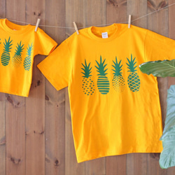 【受注製作】Green Pineapples Tシャツ 2枚目の画像