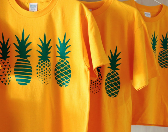 【受注製作】Green Pineapples Tシャツ 5枚目の画像