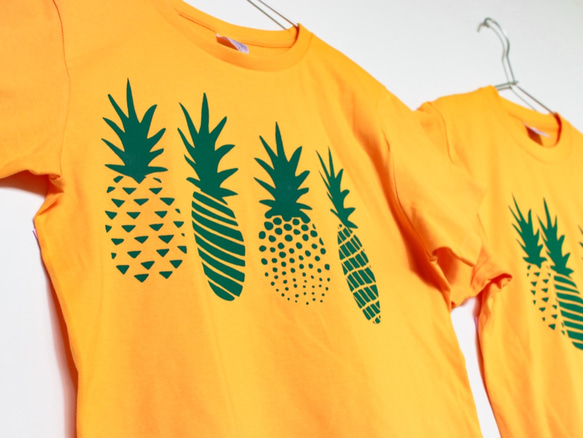 【受注製作】Green Pineapples Tシャツ 8枚目の画像