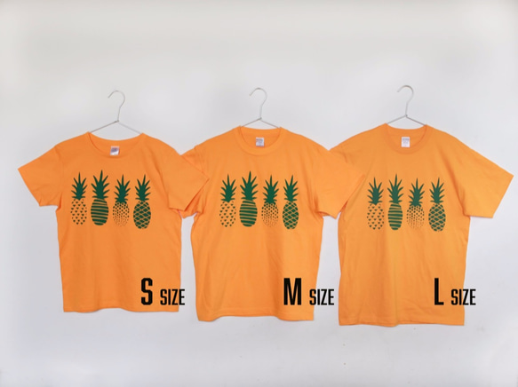 【受注製作】Green Pineapples Tシャツ 9枚目の画像