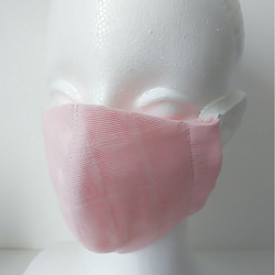 送料無料ふんわりダブルガーゼのマスク(ピンク) 1枚目の画像