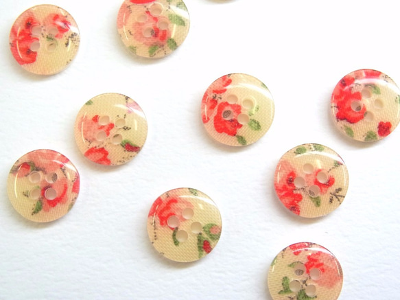 小花柄ボタンSET/11.5～13mm【BP0008】 ボタン the button's 通販