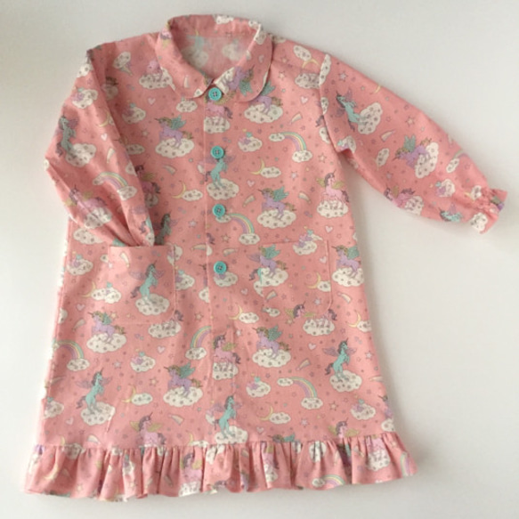 肌に優しい綿のパジャマ 【1歳〜2歳】ペガサス×green 3枚目の画像