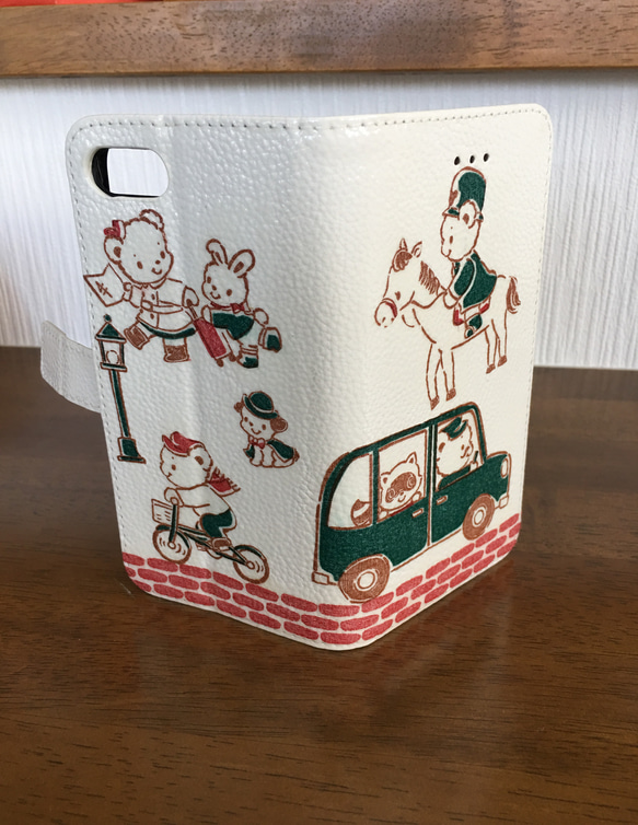 手帳型 iphone7 ケース☆ファミリア iPhoneケース・カバー kanco