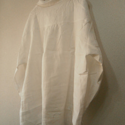 en-en・リネン・チビ襟スッキッパ―シャツ・オフホワイト 3枚目の画像