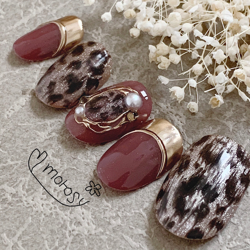 MOROSY194☆秋ネイル ヒョウ柄 レオパード マグネット MOROSY194☆秋ネイル ヒョウ柄 レオパード マグネット