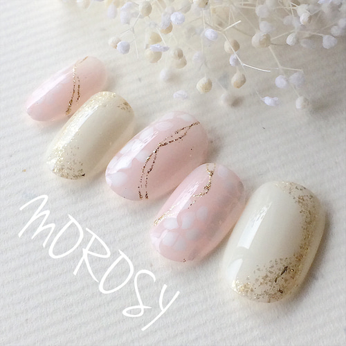 ピンク和風ネイル☆MOROSY32 ネイルチップ(つけ爪) MOROSY☆26 ピンク和風ネイル☆MOROSY32 ネイルチップ(つけ爪) MOROSY☆26