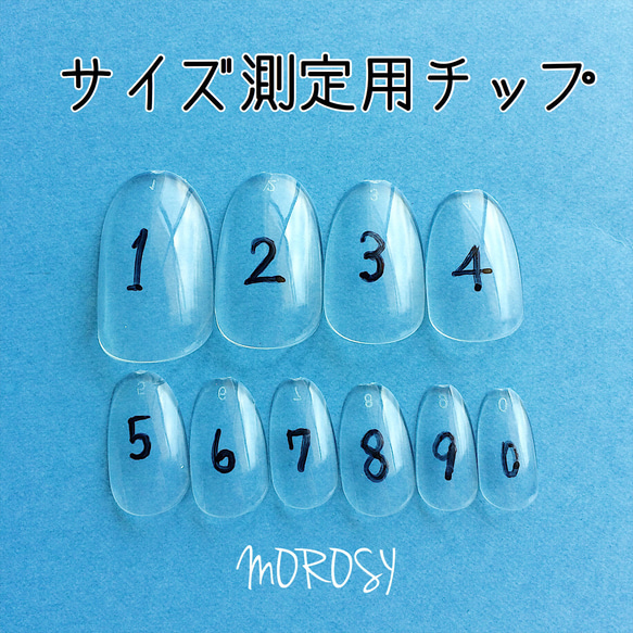 ☆サイズ測定用クリアチップ☆MOROSY 1枚目の画像