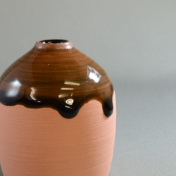 veil single flower vase (オレンジ色） 3枚目の画像