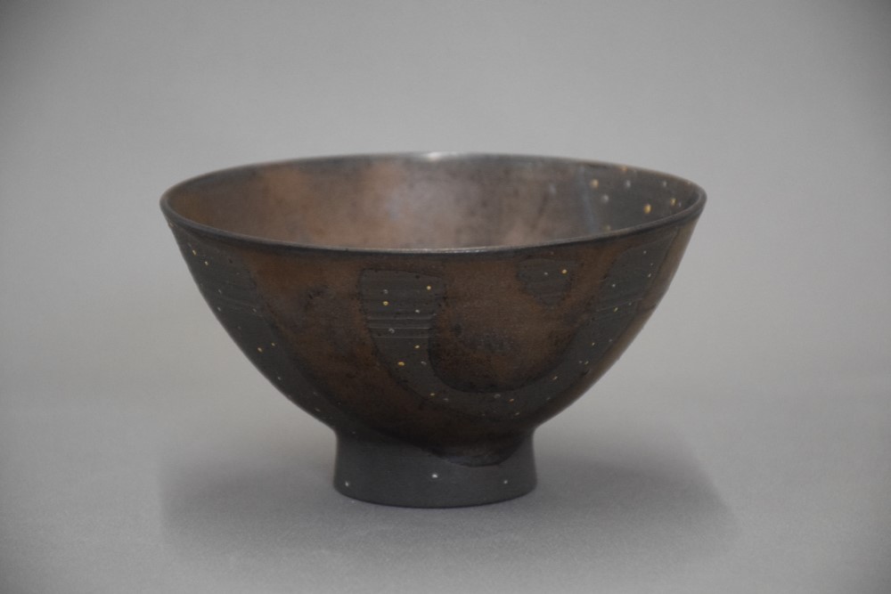 星くずめし碗 小 黒 茶碗・めし碗 山口 由次 通販 9215135｜Creema