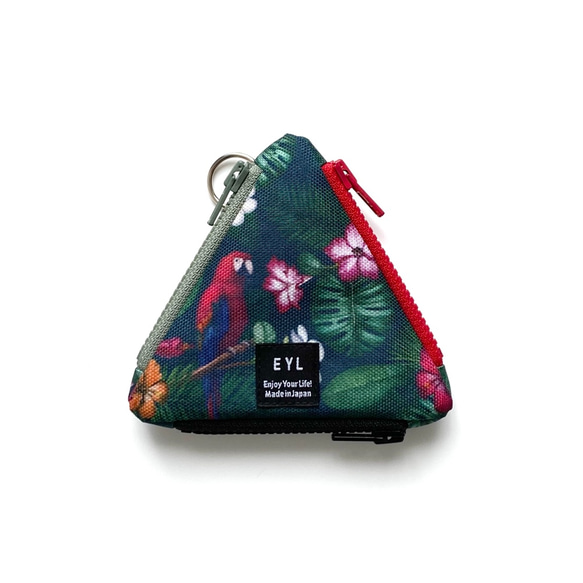 EYL Triangle Coin Purse "Parrot"（受注制作） 1枚目の画像