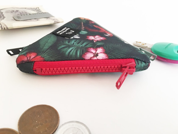 EYL Triangle Coin Purse "Parrot"（受注制作） 4枚目の画像