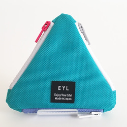 EYL UROKO COIN CASE Nylon Aqua 1枚目の画像