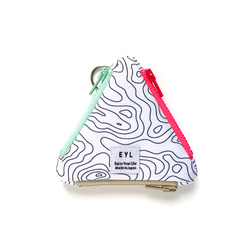 EYL Triangle Coin Purse "Contour Map"（受注制作） 1枚目の画像