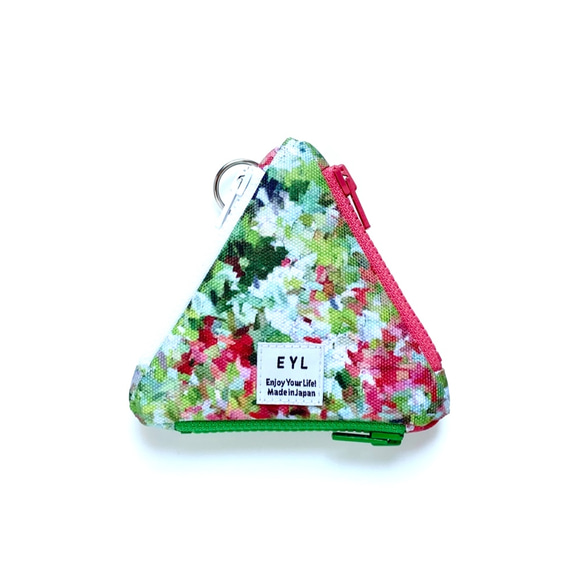 EYL Triangle Coin Purse "Impression of Flowers"（受注制作） 1枚目の画像